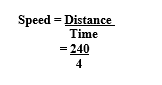 Speed calculation